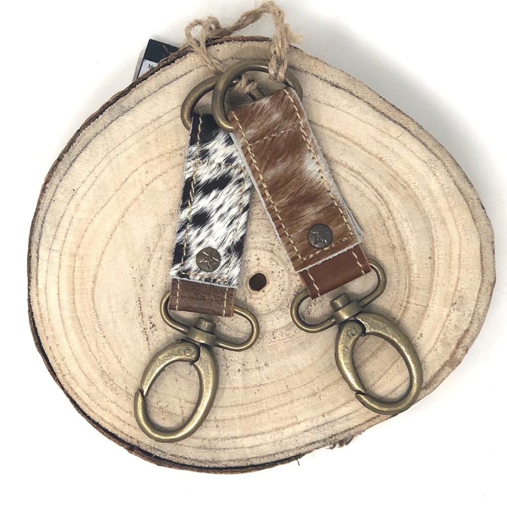 Hair on Cowhide Key Fobs